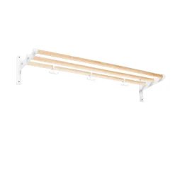 Essem Design Nostalgi Shoe or hat shelf, Birch, white stand Beige Sale