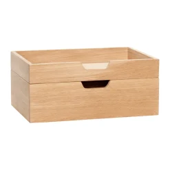 Hübsch Note storage box set of 2, Oak Beige Outlet