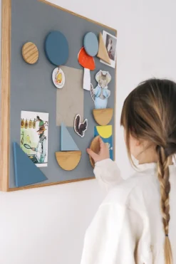 Nofred Noticeboard bulletin board + 3 magnets, Blue