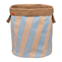 Mette Ditmer Nova Arte laundry basket 40x40x50 cm, Light blue-powder rose BlueBrown Hot