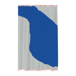 Mette Ditmer Nova Arte shower curtain 150x200 cm, Light Grey-cobalt Blue New