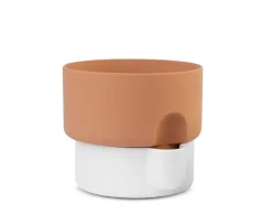 Northern Oasis flower pot large, White Hot