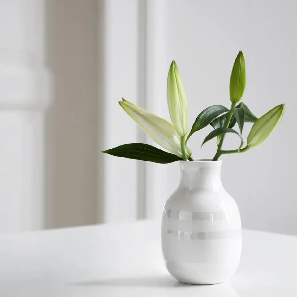 Kähler Omaggio vase pearl, Small White Sale