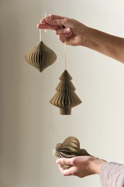 Scandi Living Onion baubles 4-pack, Beige New