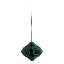 Scandi Living Onion baubles 4-pack, Forest Green Clearance