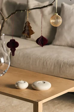 Scandi Living Onion baubles 4-pack, Red Hot