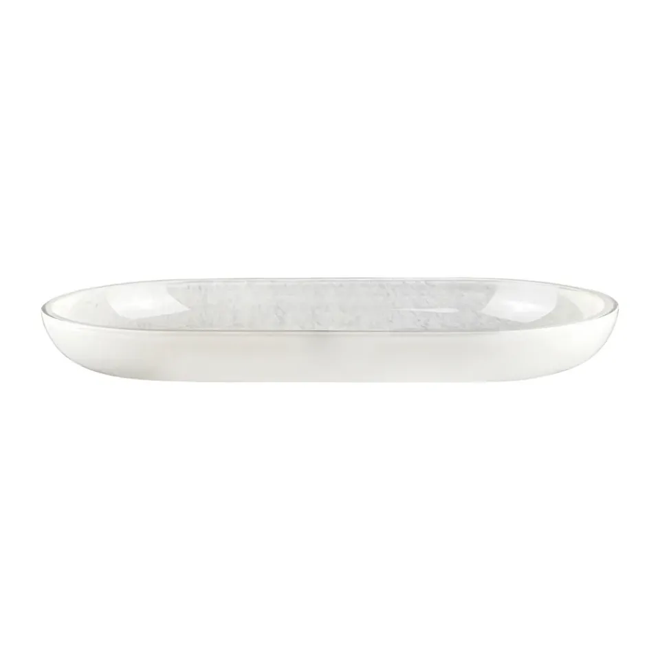 Mette Ditmer Opal tray, Linen, 14x25.5 cm White Clearance