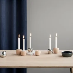 Stelton Ora candle sticks stainless steel, large Silver-coloured Sale