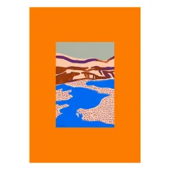 Paper Collective Orange Landscape poster, 50x70 cm Multi Outlet