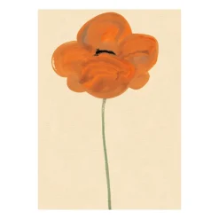 Paper Collective Orange Vallmo poster, 30x40 cm PinkRed Best