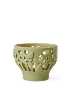Kähler Orangery candle holder Ø9 cm, Spring leaf Green