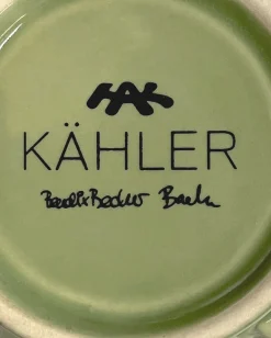 Kähler Orangery candle holder Ø9 cm, Spring leaf Green
