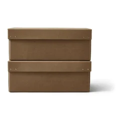 Form & Refine Ordinary storage box 2-pack, Brown