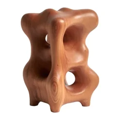 Ethnicraft Organic sculpture 22 cm, Varnished mahogany Brown Discount