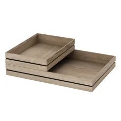 MOEBE Organise storage box 25x34 cm, Wood Brown New