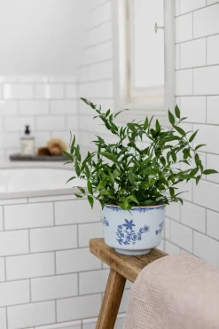 Rörstrand Ostindia plant pot, Ø17x13 cm Blue Online