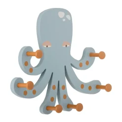Bloomingville Oswall coat hanger Octopus, 6 hooks BlueBrown Outlet