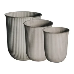 DBKD Out stripe flower pot 3-pack, Beige Best