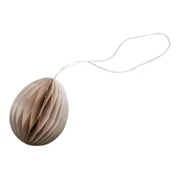 DBKD Ovoid Easter decoration paper 7 cm, Sand Beige Clearance