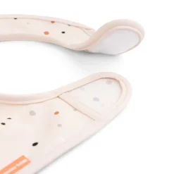Done by deer Ozzo bibs with Velcro 2-pack, Powder Beige Hot