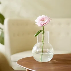 Skrufs Glasbruk Pallo vase, Clear 20 cm Transparent