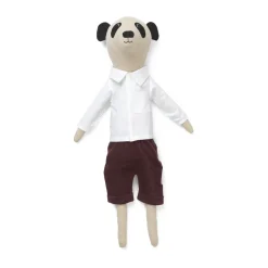 Ferm Living Panda Teddy plush toy, Natural Beige New