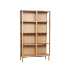 Hübsch Panorama display cabinet large, Oak Beige Sale