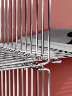 Montana Panton Wire Single shelf 34,8x34,8x34,8 cm, Chrome Silver-coloured Online