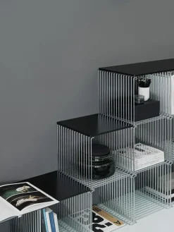 Montana Panton Wire Single shelf 34,8x34,8x34,8 cm, Chrome Silver-coloured Online