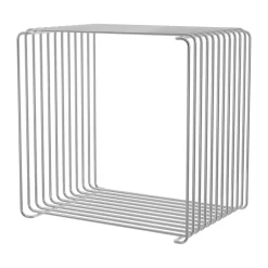 Montana Panton Wire Single shelf 34,8x34,8x25,7 cm, Chrome Silver-coloured Clearance