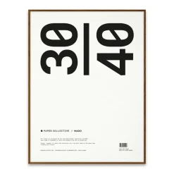 Paper Collective frame plexiglass-dark oak, 30x40 cm Brown Sale