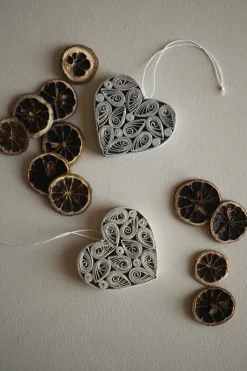 DBKD Paper heart 8 cm, Mole Brown Best