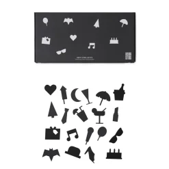 Design Letters Party icons to letter board 20 pieces, Black Discount