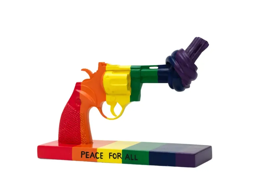 Non Violence Peace for All decoration 19 cm, Multi Sale