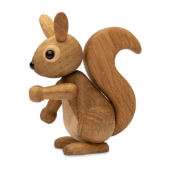 Spring Copenhagen Peanut Squirrel decoration 8.5 cm, Oak Beige Hot