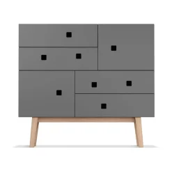 Zweed Peep B1 dresser, Slate , retro, oak stand Grey Sale