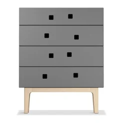 Zweed Peep B3 dresser, Slate , white-pigmented oak Grey