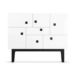 Zweed Peep C1 cabinet, . black lacquered stand White Clearance