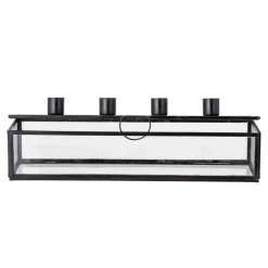 Bloomingville Pelo advent candle 34 cm, Black-clear BlackTransparent Outlet
