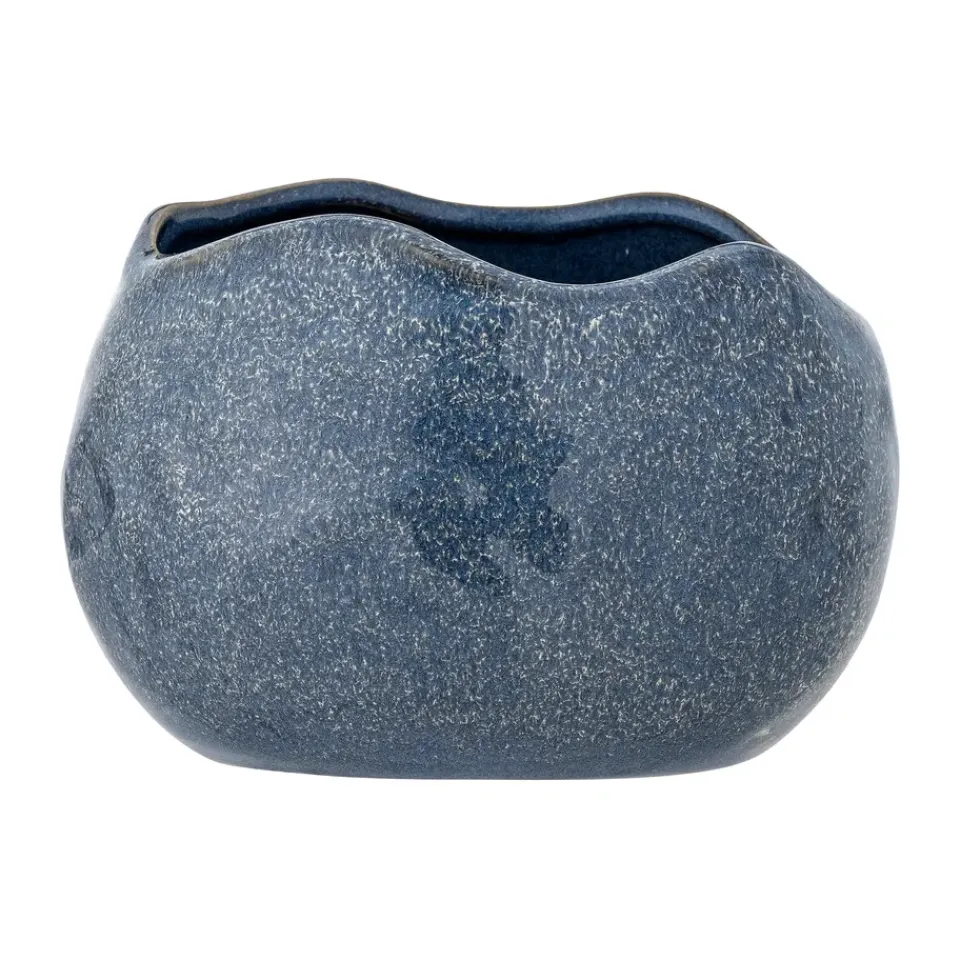 Bloomingville Pennie flower pot 16.5x11x13 cm, Blue Hot