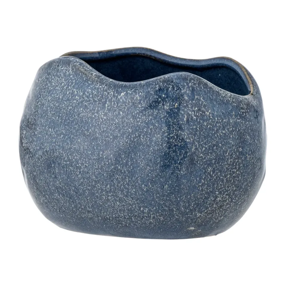 Bloomingville Pennie flower pot 16.5x11x13 cm, Blue Hot