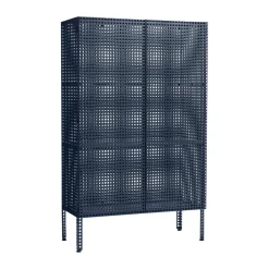 HAY Perforated Cabinet cabinet large, Steel Blue