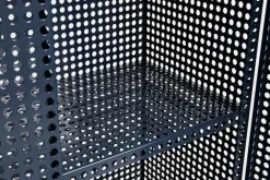 HAY Perforated Cabinet cabinet large, Steel Blue