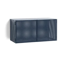 HAY Perforated Cabinet wall cabinet small, Steel Blue Online