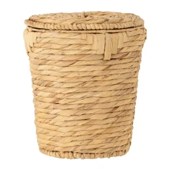Bloomingville Peri storage box with lid, Water hyacinth Beige New