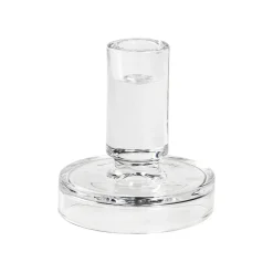 Broste Copenhagen Petra candle stick, 11 cm Transparent Hot