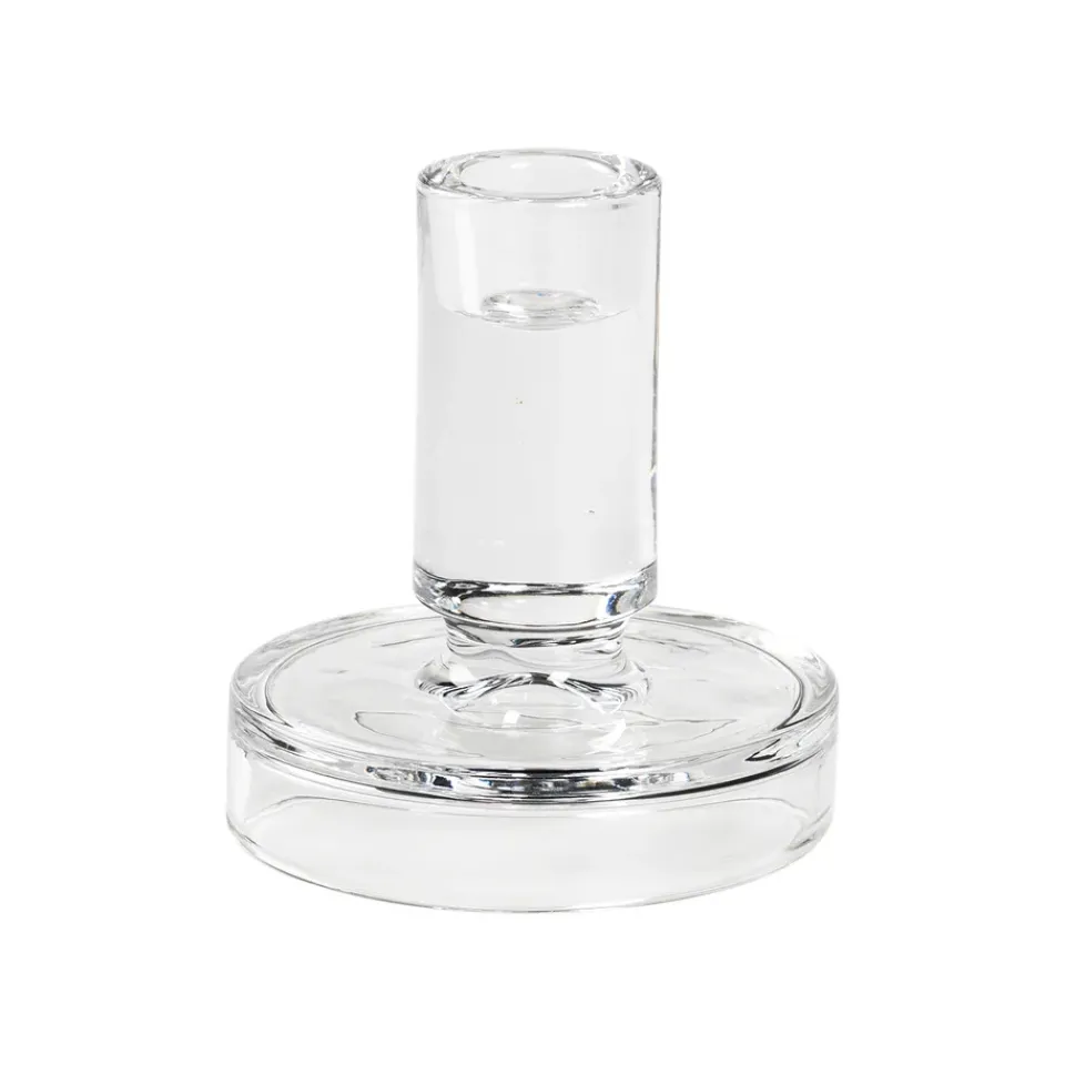 Broste Copenhagen Petra candle stick, 11 cm Transparent Hot