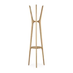 Ethnicraft PI coat rack, Oak, 184 cm Beige Clearance
