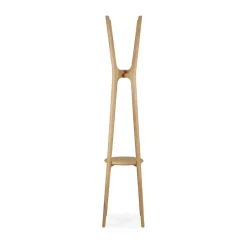 Ethnicraft PI coat rack, Oak, 184 cm Beige Clearance