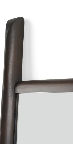 Ethnicraft PI floor mirror 80x200 cm, Dark stained mahogany Brown Discount